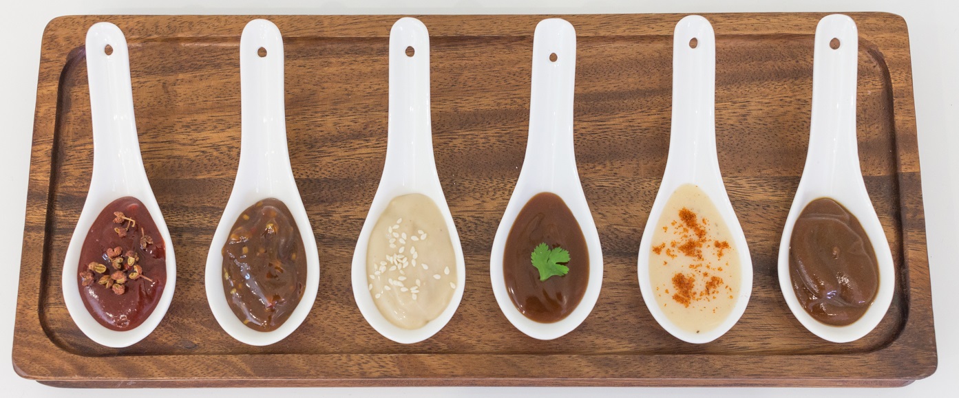 Sauce - Various (presented on spoons